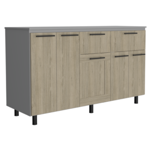 Modulo Inferior 150 Kitchen Hasselt RTA Gris Rovere